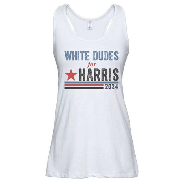 White Dudes For Harris 2024 Vintage Election Ladies Essential Flowy Tank