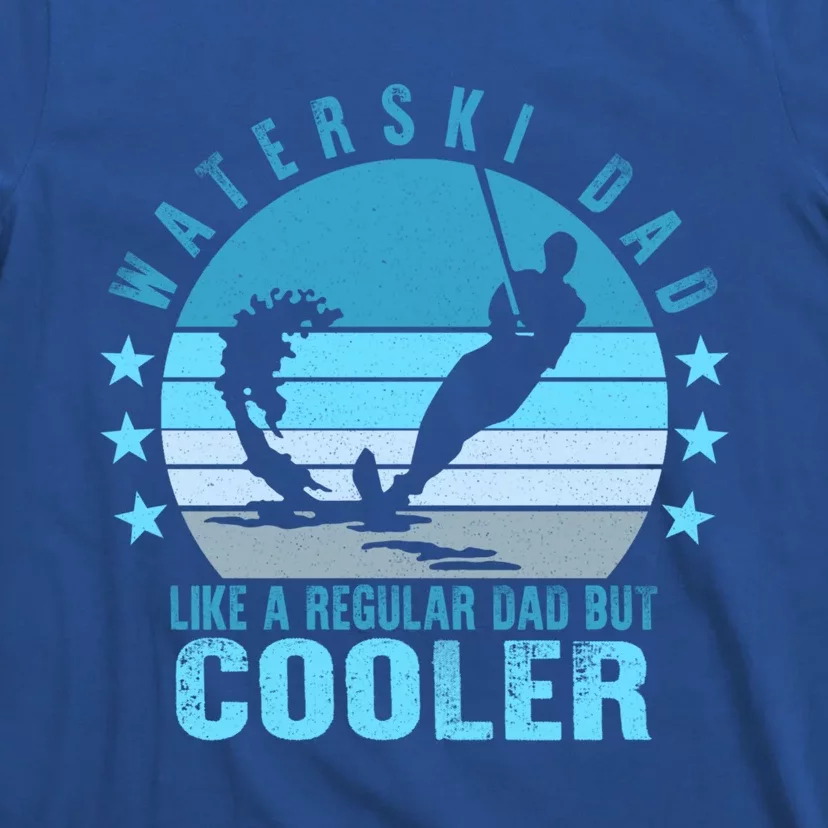 Waterski Dad Fathers Day Ski Lover Dad Water Skiing Rider Gift T-Shirt