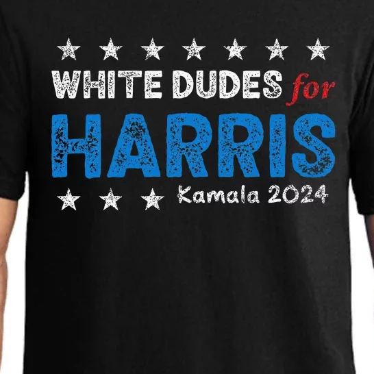 White Dudes For Harris President 2024 Election Pajama Set