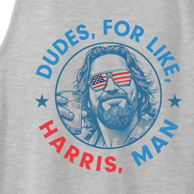 White Dude For Kamala Harris 2024 Support Design Ladies Tri-Blend Wicking Tank