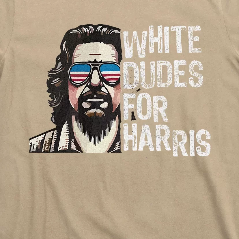 White Dudes For Harris Kamala 2024 President Man White Dude T-Shirt