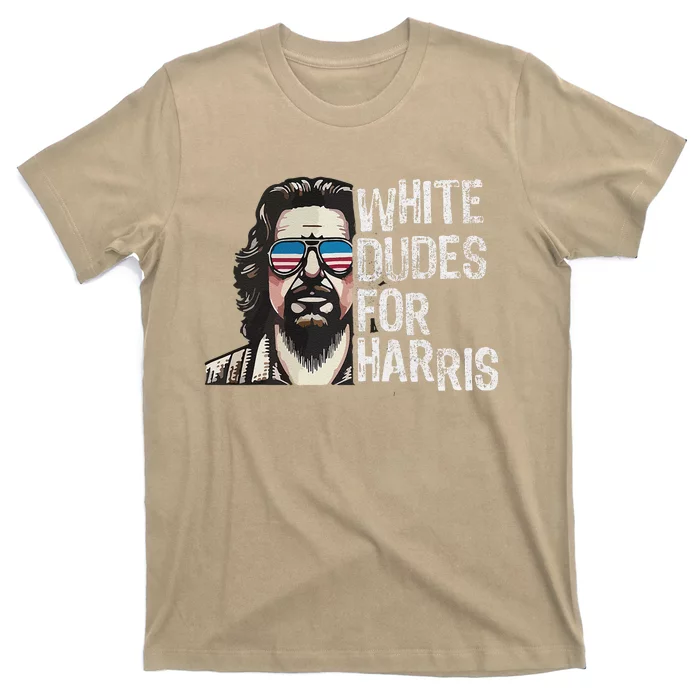 White Dudes For Harris Kamala 2024 President Man White Dude T-Shirt