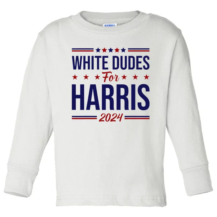 White Dudes For Harris Toddler Long Sleeve Shirt