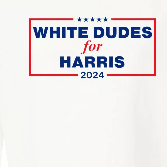 White Dudes For Harris 2024 Cropped Pullover Crew