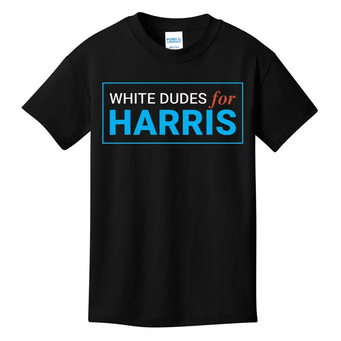 White Dudes For Kamala Harris Kids T-Shirt