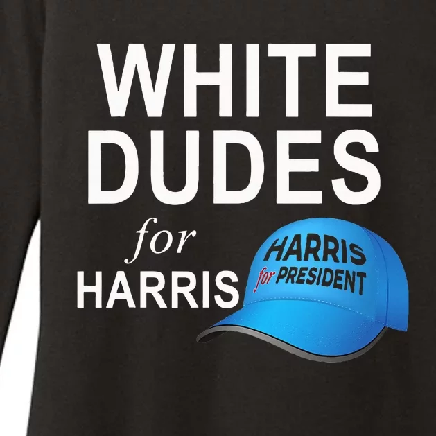 White Dudes For Harris By Josheeirl Womens CVC Long Sleeve Shirt