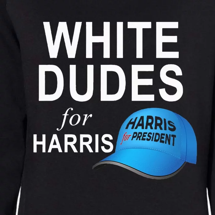 White Dudes For Harris By Josheeirl Womens California Wash Sweatshirt