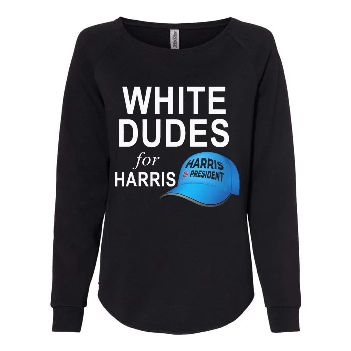 White Dudes For Harris By Josheeirl Womens California Wash Sweatshirt