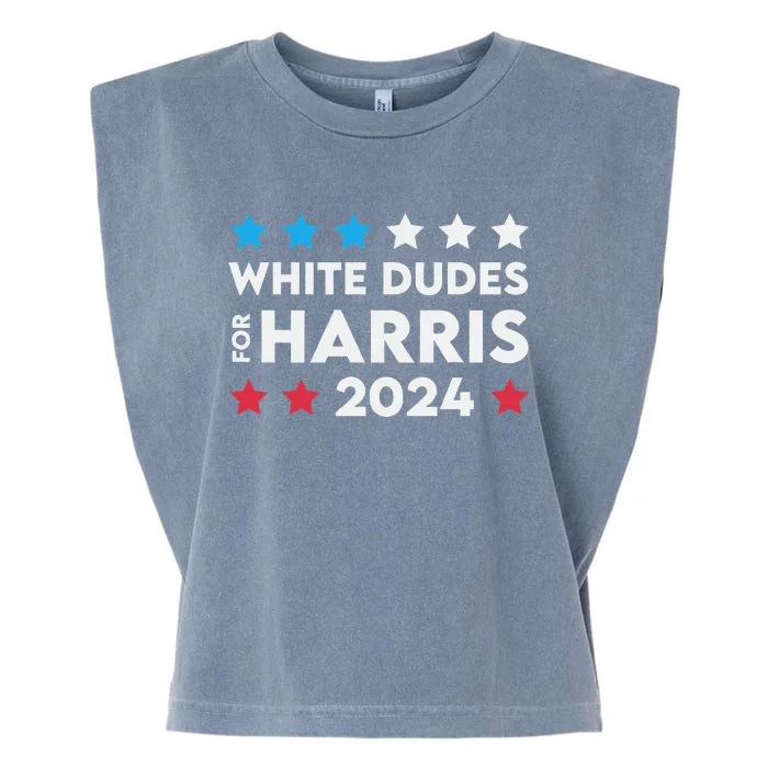 White Dudes For Harris 2024 Garment-Dyed Women's Muscle Tee