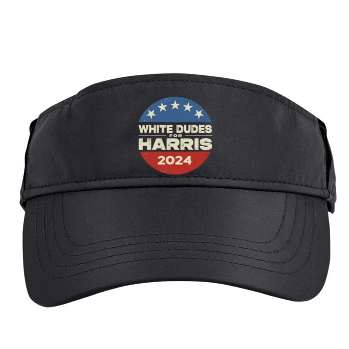 White Dudes For Harris Kamala 2024 Adult Drive Performance Visor