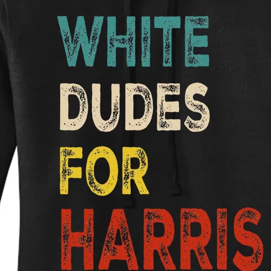 White Dudes For Harris Women's Pullover Hoodie