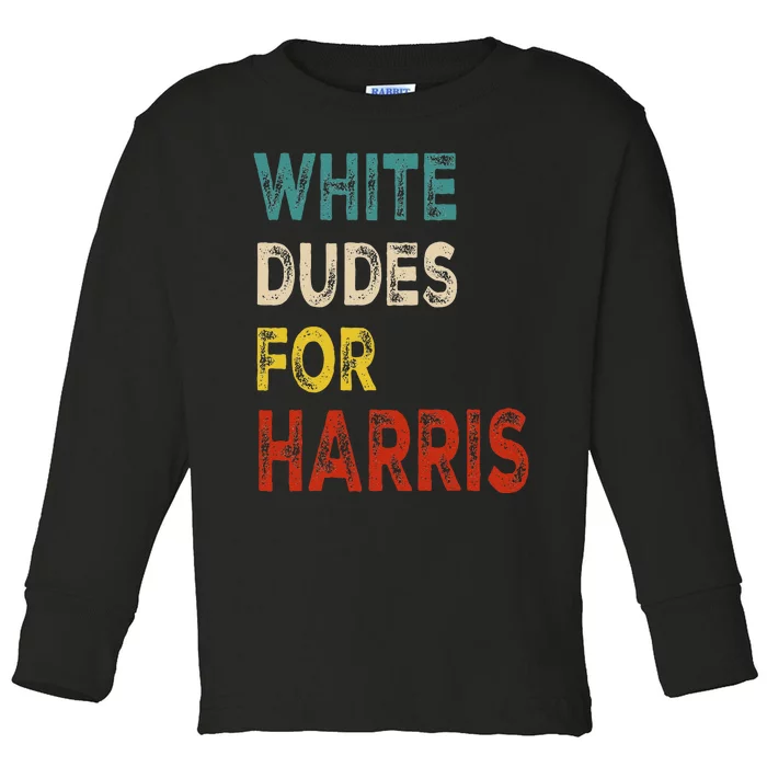 White Dudes For Harris Toddler Long Sleeve Shirt