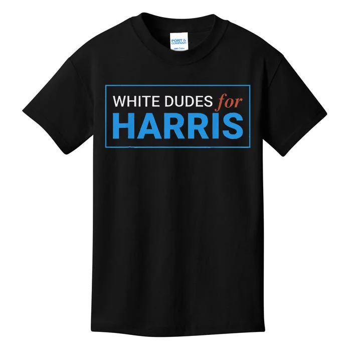 White Dudes For Harris Kids T-Shirt