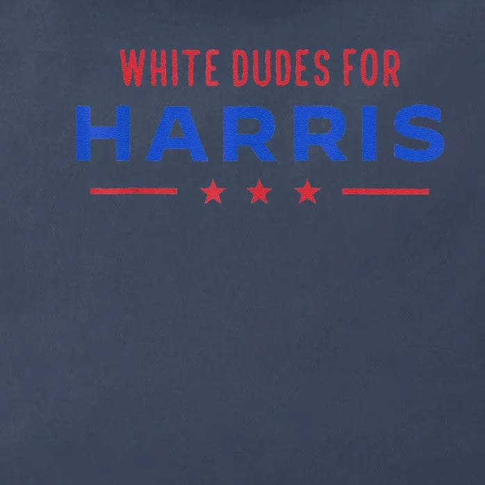 White Dudes For Harris Zip Tote Bag