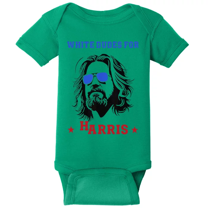 White Dudes For Kamala Harris 2024 Baby Bodysuit