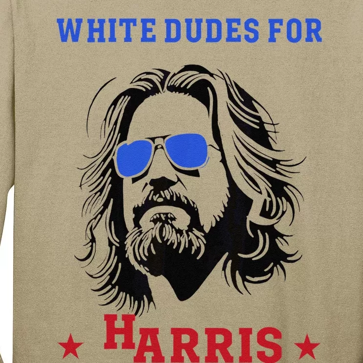 White Dudes For Kamala Harris 2024 Tall Long Sleeve T-Shirt