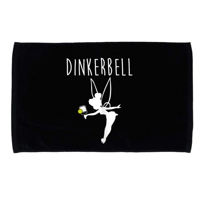 Womens Dinkerbell Funny Pickleball Microfiber Hand Towel