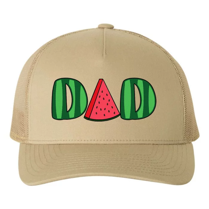 Watermelon Dad Fruitarian Lover Summer Father Fruit Slice Yupoong Adult 5-Panel Trucker Hat