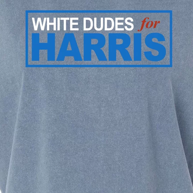 White Dudes For Kamala Harris Garment-Dyed Women's Muscle Tee