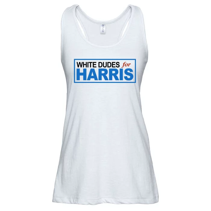 White Dudes For Kamala Harris Ladies Essential Flowy Tank