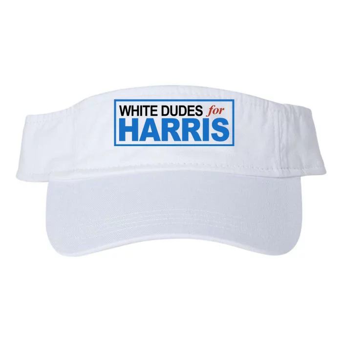 White Dudes For Kamala Harris Valucap Bio-Washed Visor