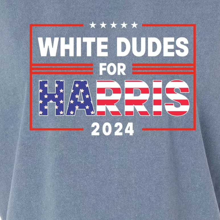 White Dudes For Harris 2024 Garment-Dyed Women's Muscle Tee