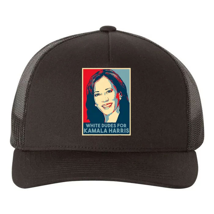 White Dudes For Kamala Harris Kamala Harris 2024 Yupoong Adult 5-Panel Trucker Hat