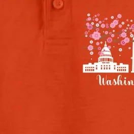 Washington Dc Funny Gift Cherry Blossoms Memorial Monut Meaningful Gift Dry Zone Grid Performance Polo