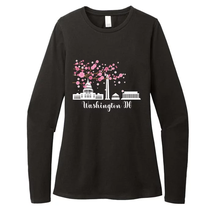 Washington Dc Funny Gift Cherry Blossoms Memorial Monut Meaningful Gift Womens CVC Long Sleeve Shirt