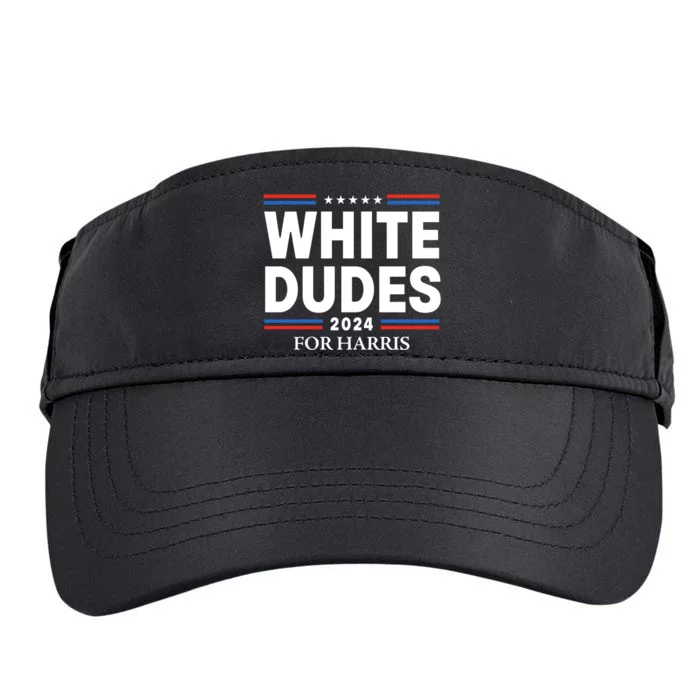 White Dudes For Harris 2024 Adult Drive Performance Visor