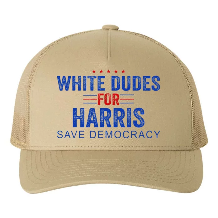 White Dudes For Harris Kamala Harris 2024 47th President Yupoong Adult 5-Panel Trucker Hat