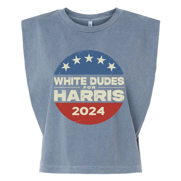 White Dudes For Harris Kamala 2024 Garment-Dyed Women's Muscle Tee