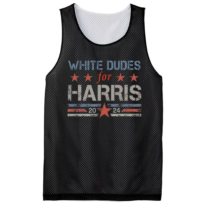 White Dudes For Kamala Harris Kamala Harris 2024 Mesh Reversible Basketball Jersey Tank