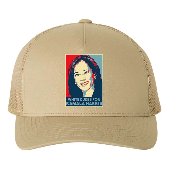 White Dudes For Kamala Harris Kamala Harris 2024 Yupoong Adult 5-Panel Trucker Hat