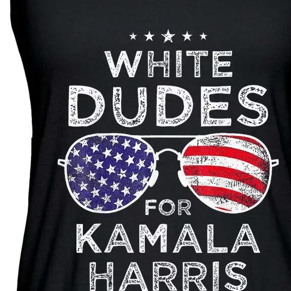 White Dudes For Kamala Harris Sunglasses Ladies Essential Flowy Tank