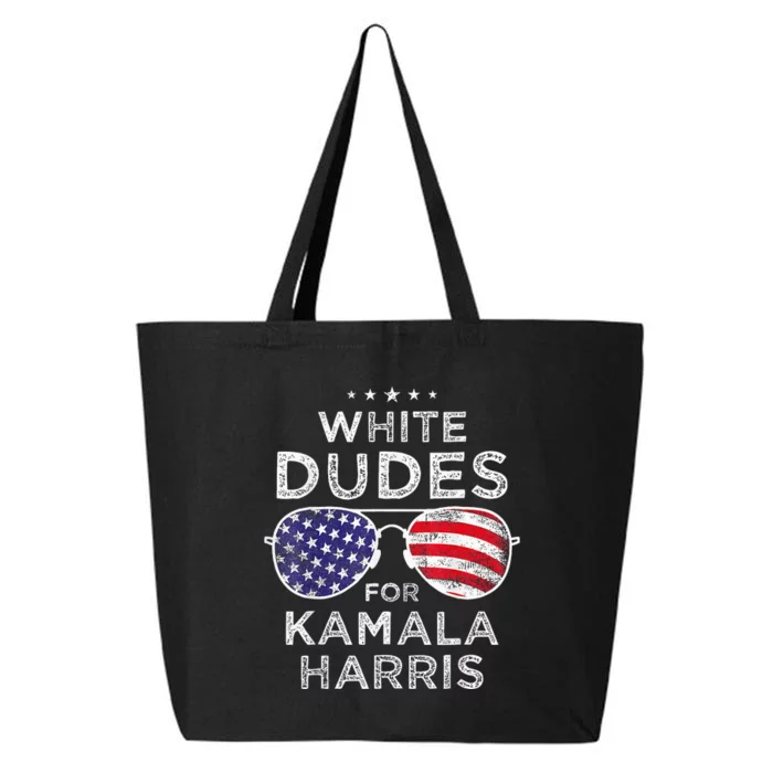 White Dudes For Kamala Harris Sunglasses 25L Jumbo Tote