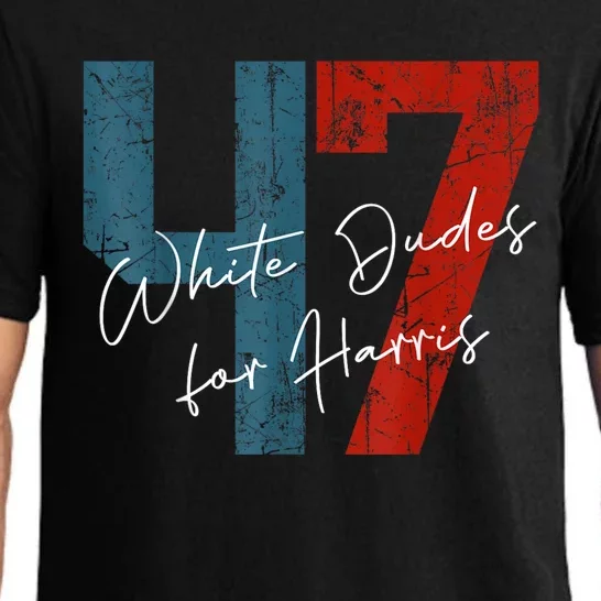 White Dudes For Harris Kamala Harris 2024 47th President Pajama Set