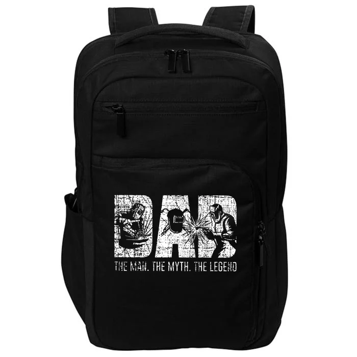 Welding Dad Father Impact Tech Backpack