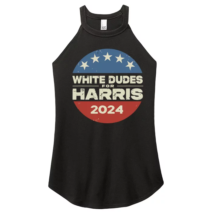 White Dudes For Harris Kamala 2024 Women’s Perfect Tri Rocker Tank