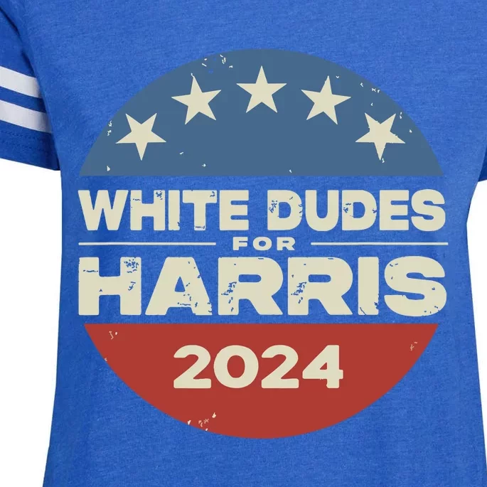 White Dudes For Harris Kamala 2024 Enza Ladies Jersey Football T-Shirt