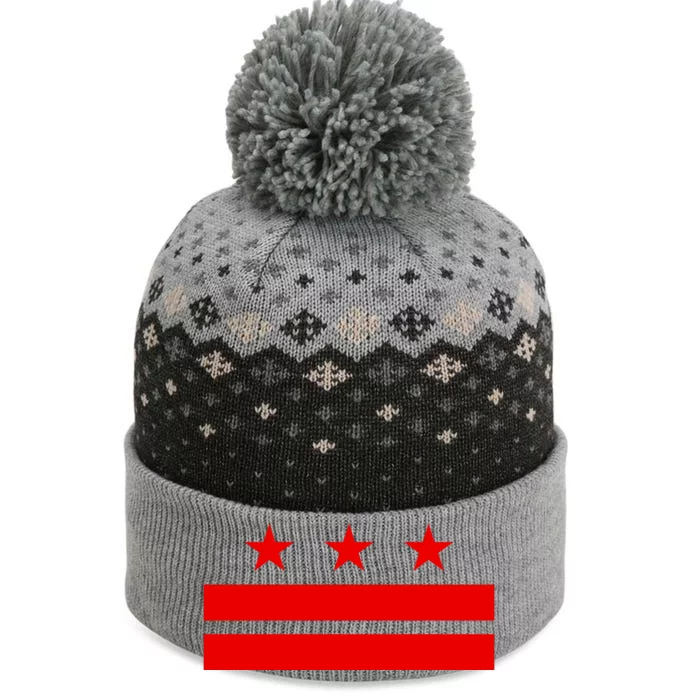 Washington Dc Flag D.C. Capitol The Baniff Cuffed Pom Beanie