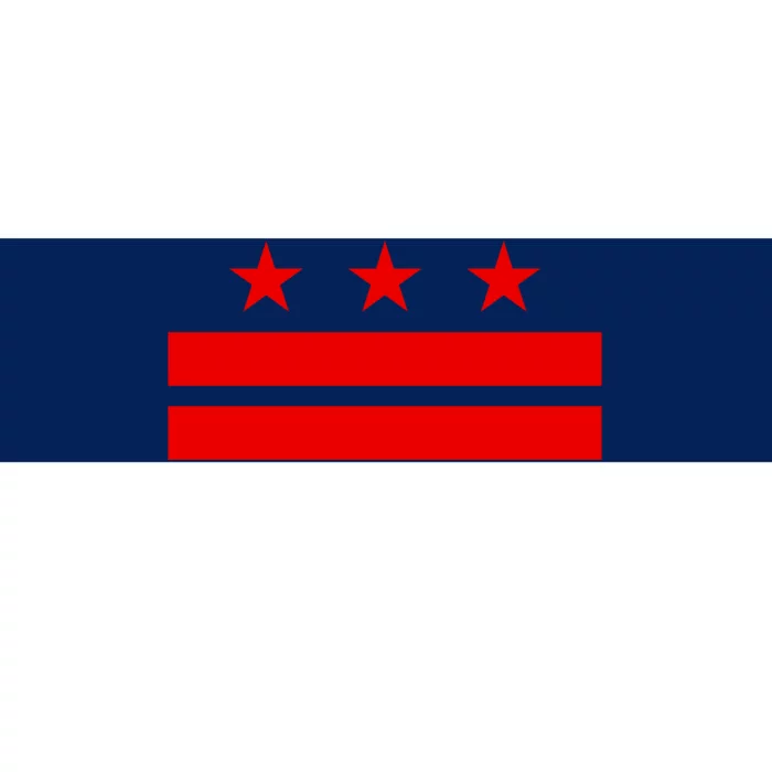 Washington Dc Flag D.C. Capitol Bumper Sticker