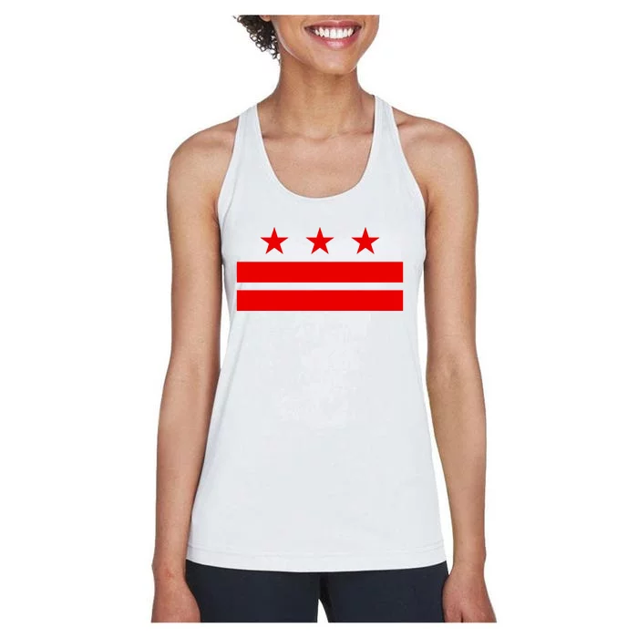 Washington Dc Flag D.C. Capitol Women's Racerback Tank