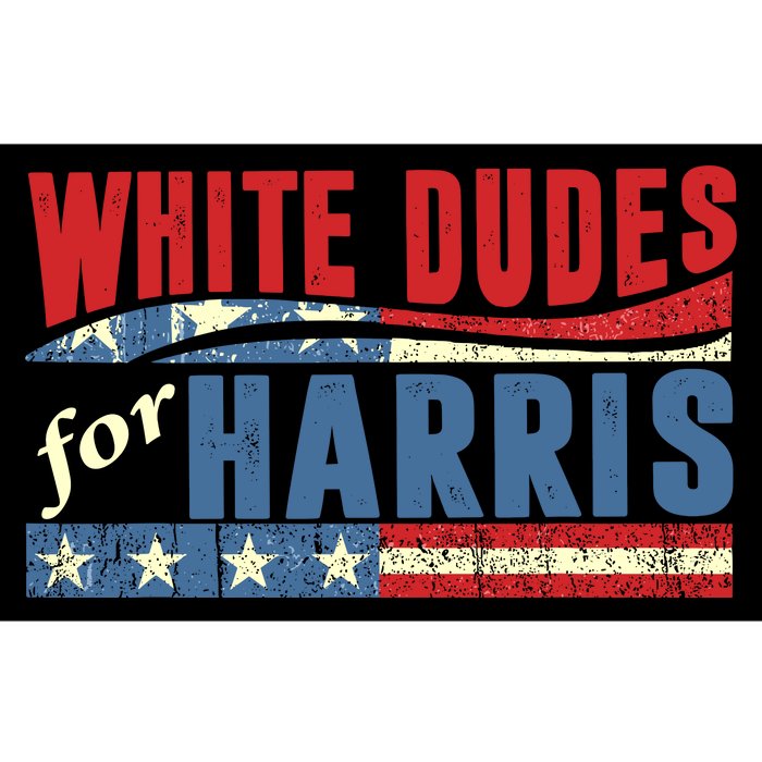 White Dudes For Harris 2024 For President Election Voting 2024 Bumper Sticker