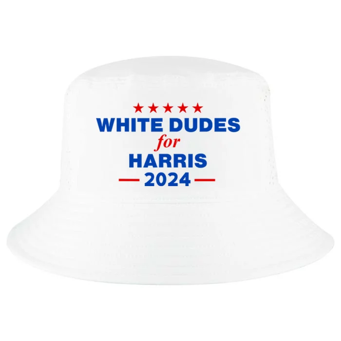 White Dudes For Harris 2024 For President Election Voting 2024 Cool Comfort Performance Bucket Hat