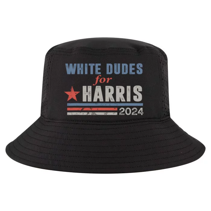 White Dudes For Harris 2024 For President Cool Comfort Performance Bucket Hat