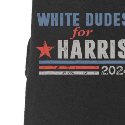 White Dudes For Harris 2024 For President Doggie 3-End Fleece Hoodie