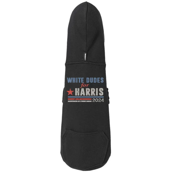 White Dudes For Harris 2024 For President Doggie 3-End Fleece Hoodie