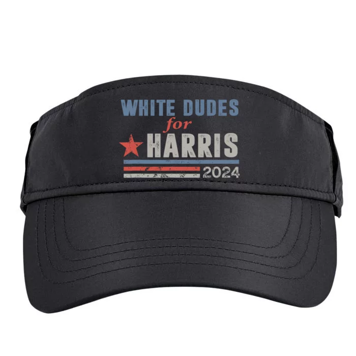 White Dudes For Harris 2024 For President Adult Drive Performance Visor