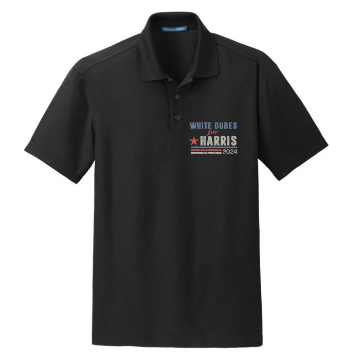 White Dudes For Harris 2024 For President Dry Zone Grid Performance Polo